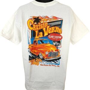 Car Show T Shirt Mens Size Large Vintage Y2K 2008 Cruisin La Verne California